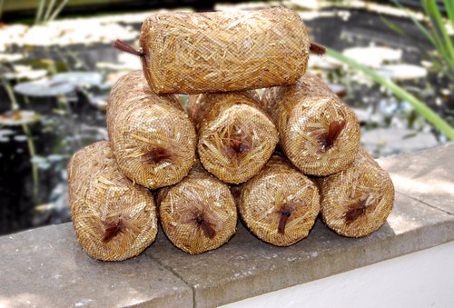 Barley straw logs green - -,