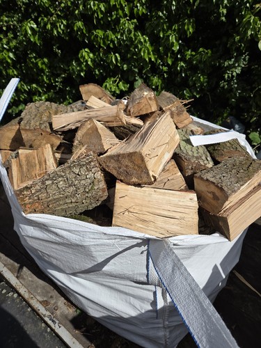 Hardwood oak logs - hardwood, bag