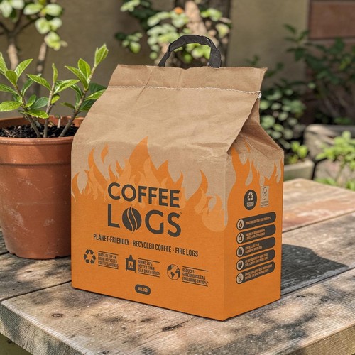 Coffee fire logs eco - fire,