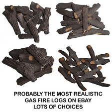 GAS FIRE COALS LOGS LOG