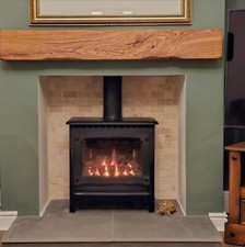 SOLID OAK FIREPLACE MANTEL